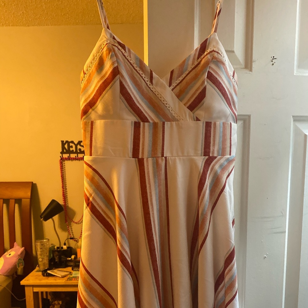 mi ami multicolored stripe dress